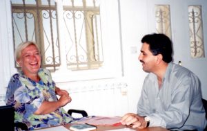 Raisa Venäläinen and Dr. Basri Saleh during the first years of the PALFEP project. Photo courtesy of Raisa Venäläinen.