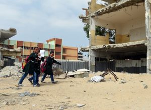 Students on their way to school in Gaza. Photo ©UNDP by Sharif Sarhan.