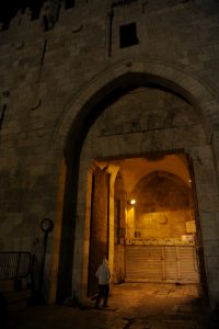 Entering Jerusalem’s Old City from Nablus Road via Damascus Gate. Photo by Sharif Sarhan.