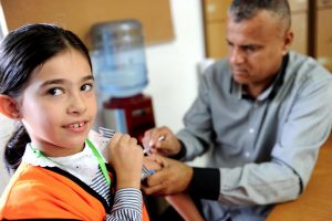 UNRWA vaccination program reaches 95 percent of Palestinian refugees. Photo courtesy of UNRWA.