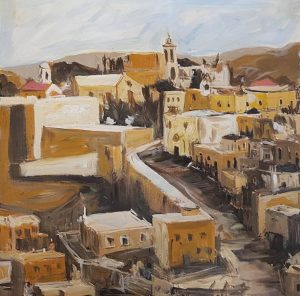 City of Bethlehem 1936. Acrylic on canvas, 40 X 40 cm ,2017.