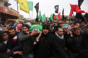 Silwad - Funeral of Anas Hammad, whose body was withheld by Israeli Forces for 17 days, after he had been killed in December 2015.