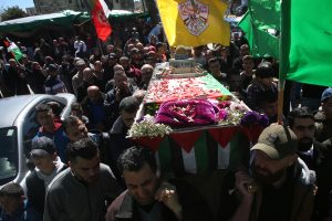 Al Am’ari Refugee Camp - Funeral of Samah Mubarak, whose body was withheld by Israeli occupying forces for 36 days, after she had been killed in January 2019.