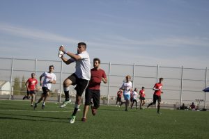 Frisbee in Palestine.