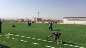 Stadium of Al-Amal Youth Sports City in Jericho.