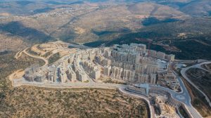 Rawabi City, aerial view.