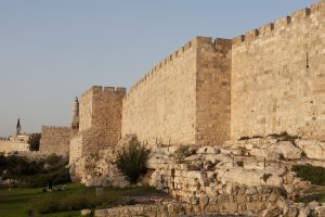 Israel, Jerusalem, old city walls