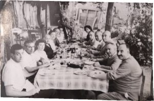 Family lunch. My great grandfather is the bald man in the middle on the right side of the table.