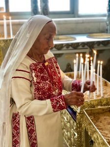 Rafeeha at the Dormition Church. 