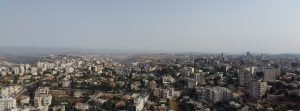 A panoramic view of the city of Ramallah.