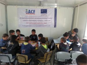 Awareness session for students in Mantiqat Sh’ib al-Butum School – Hebron. Photo by Nesreen Al-Hafeth.