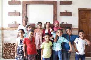 The Musbah Hanna family in their new home in Shujayeh, July 2017. © AnnaSofie Norn.