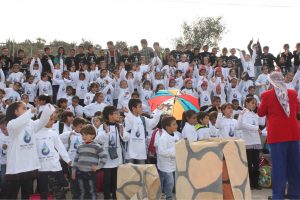 Theater show on good hygiene practice in Tyaseer School - Tubas. Photo by Nesreen Al-Hafeth.