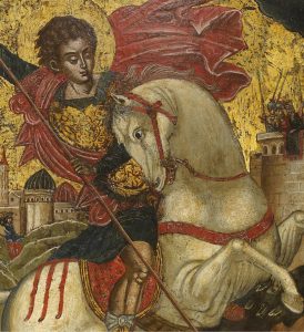 Saint George/al-Khader strikes deep roots in the Palestinian psyche, testifying to our common primordial Canaanite roots. The churches in the town of Al-Khader, south of Bethlehem where St. George lived, and in Lydda, where he was born, attract Muslim and Christian supplicants alike.